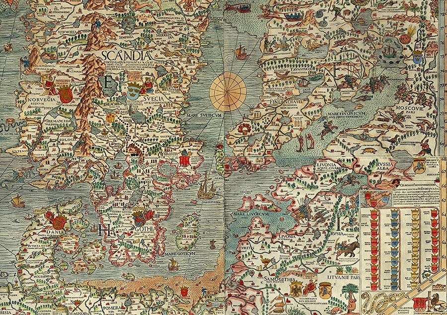 Прибалтика на средневековой карте