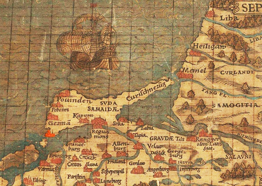 Лохштедт на средневековой карте