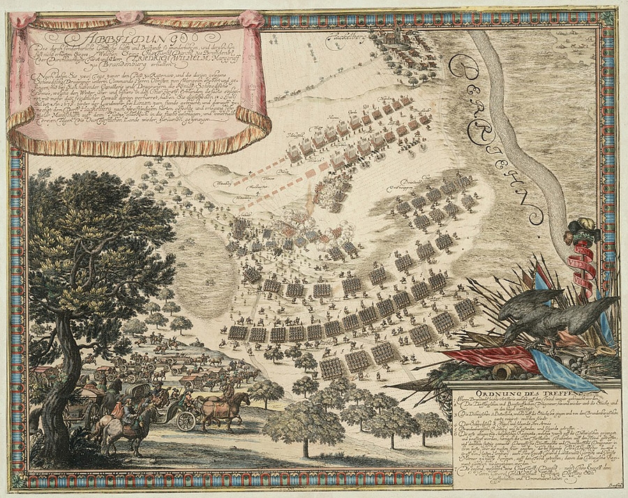 Карта битвы при Фербеллине