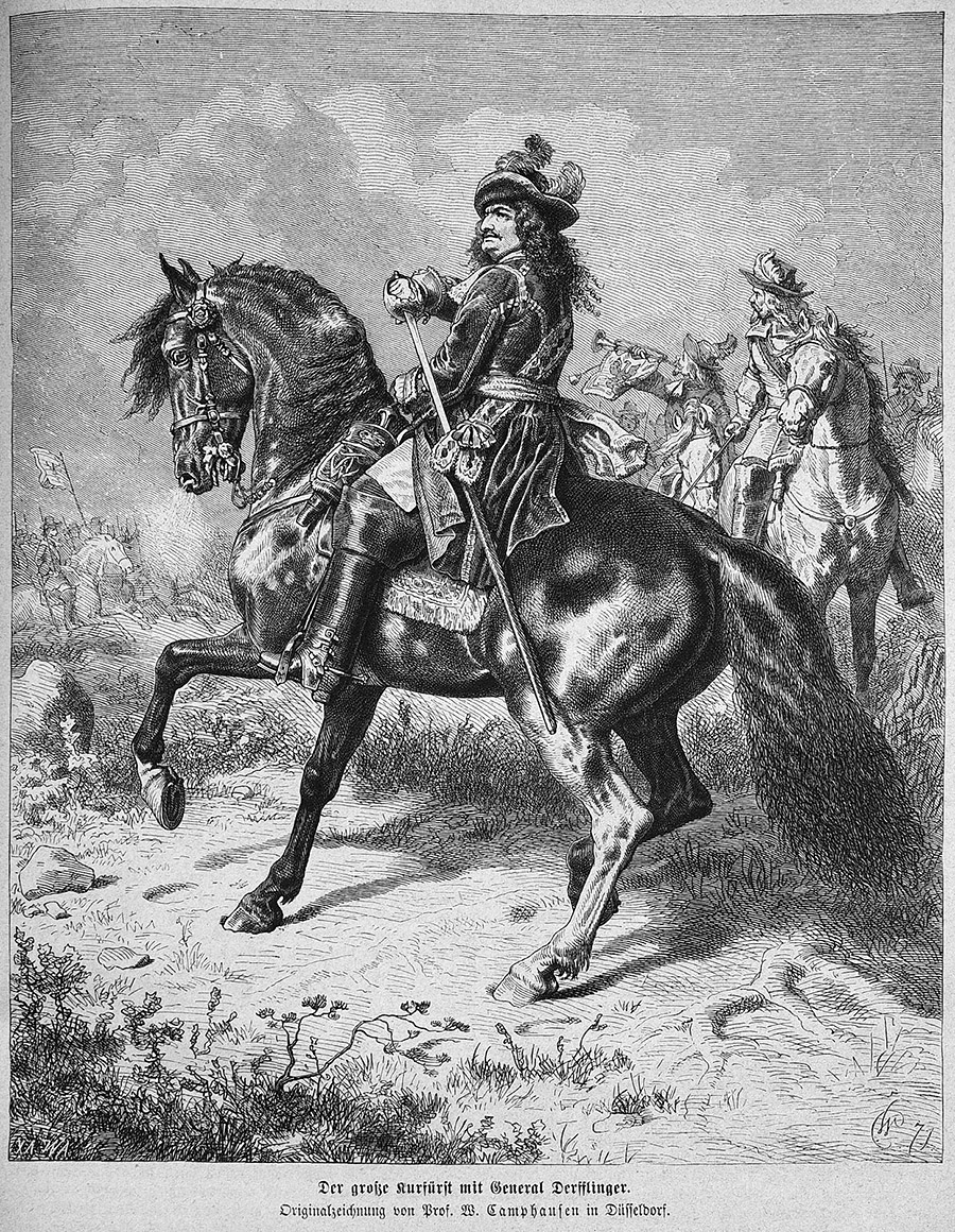 Великий курфюрст во время битвы при Фербеллине