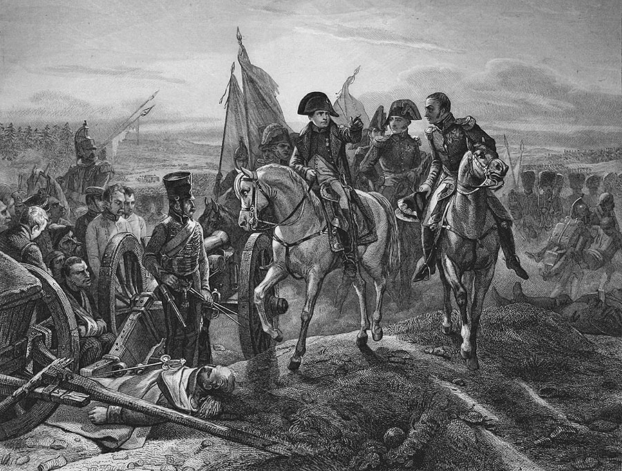 Наполеон во время Фридландского сражения