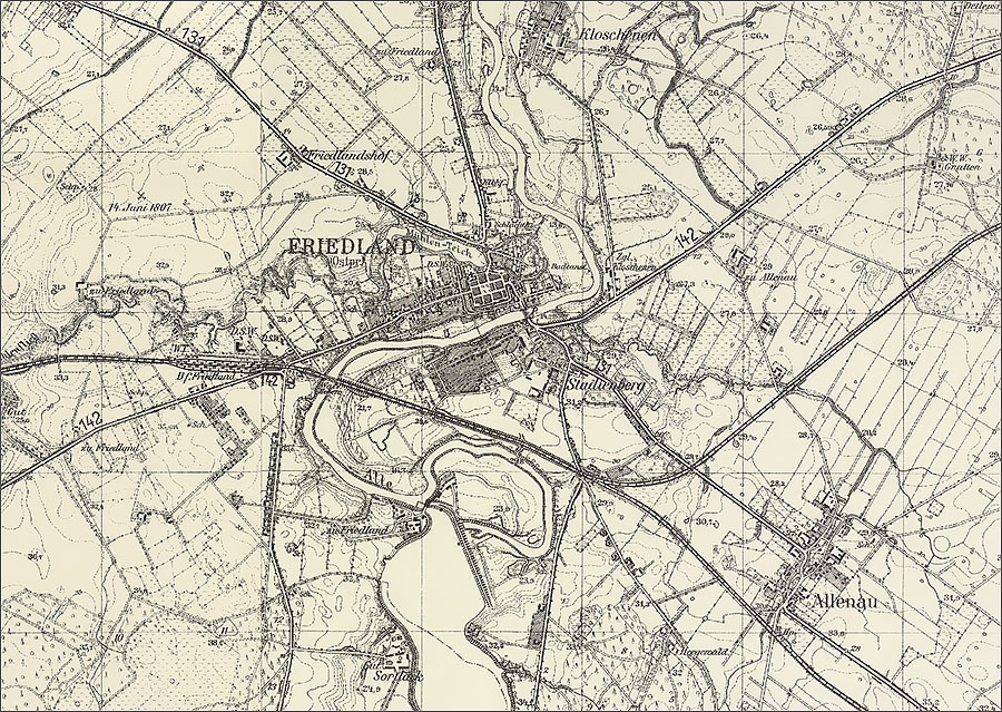 Фридланд на карте