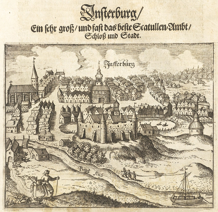 Инстербург на гравюре Кристофа Харткноха, XVII в.