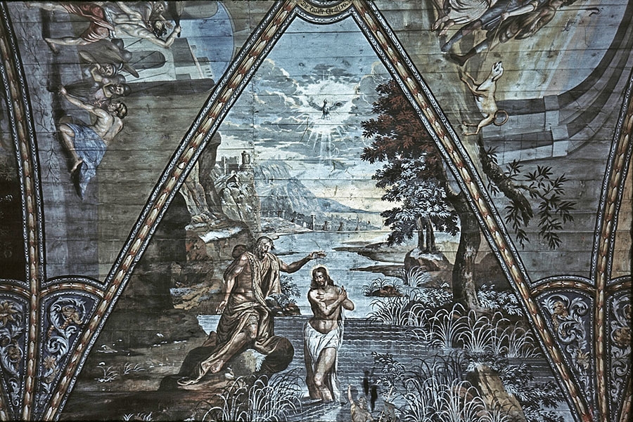 Фрагмент росписи потолка кирхи Нойхаузен