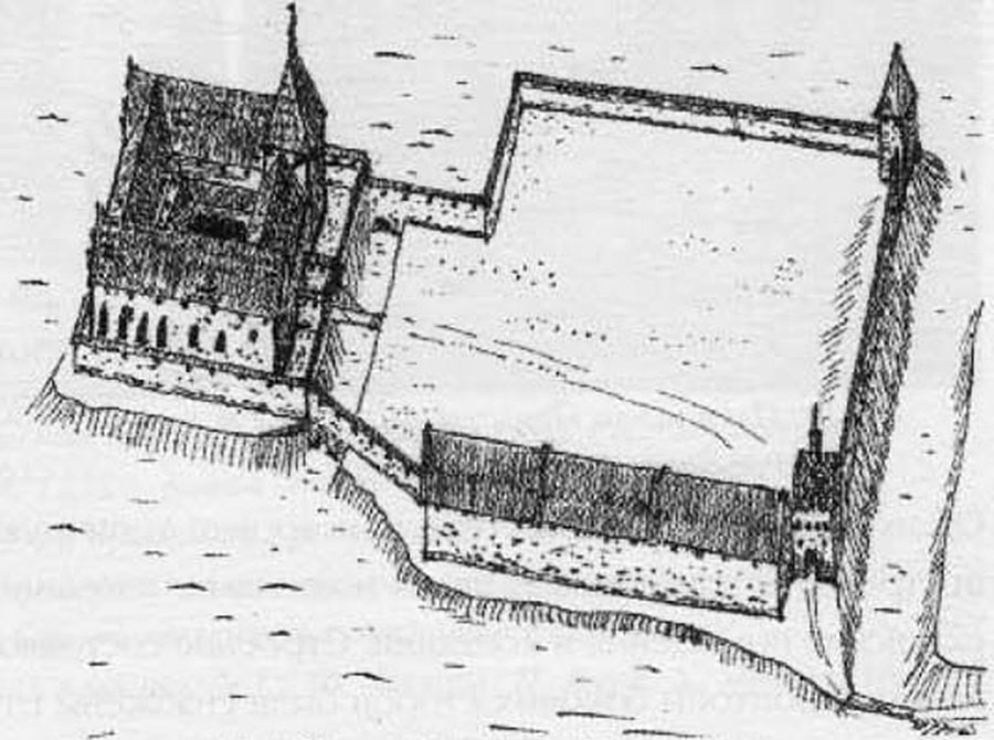 Замок Прейсиш-Эйлау в XV в.
