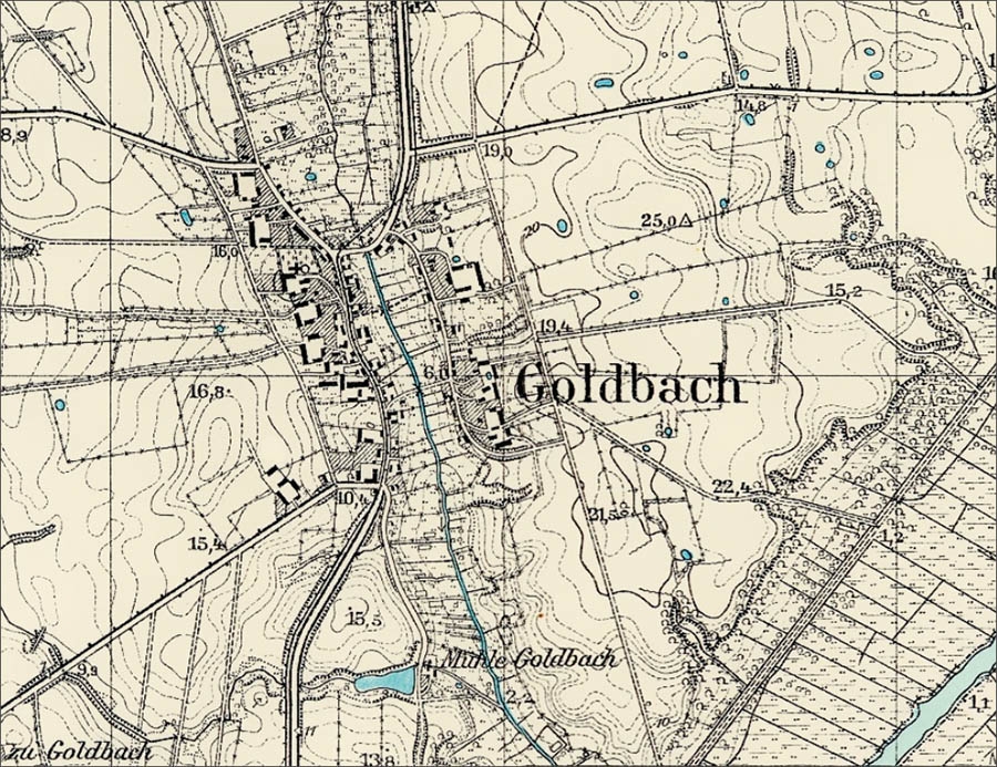 Гольдбах на карте