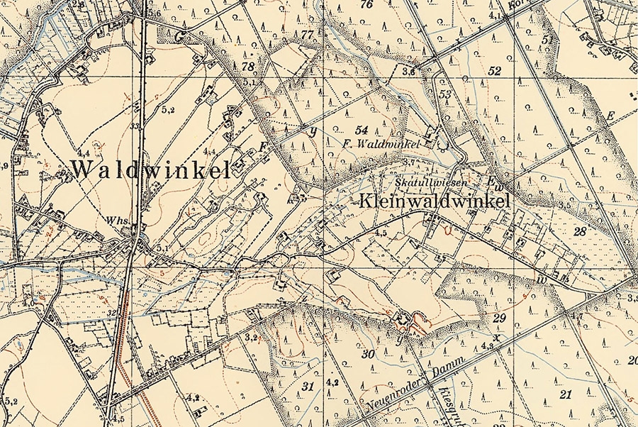 Вальдвинкель на карте начала ХХ века