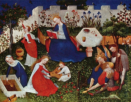 «Райский садик», Верхнерейнский Мастер, около 1410 года.