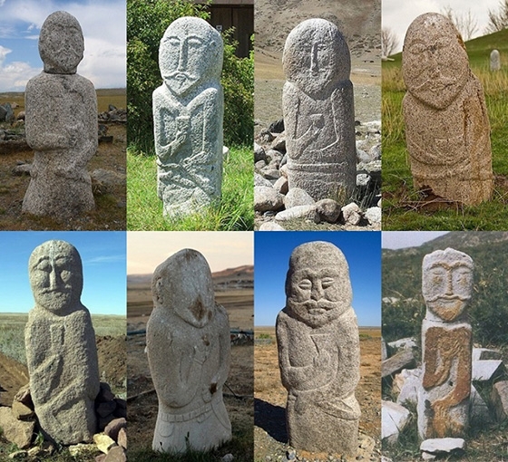 Раннесредневековые каменные бабы степняков