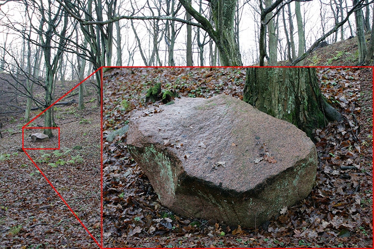 Камень, обнаруженный в южной части долины Лососевого ручья